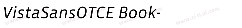 VistaSansOTCE Book字体转换